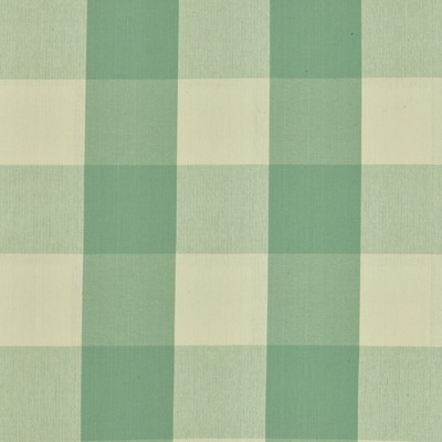 BIG CHECK 592 SPA Green COTTON Fire Rated Fabric Buffalo Check  Fire Retardant Print and Textured  Fabric